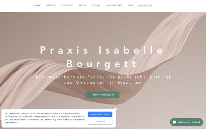 Screenshot van praxis-bourgett.de