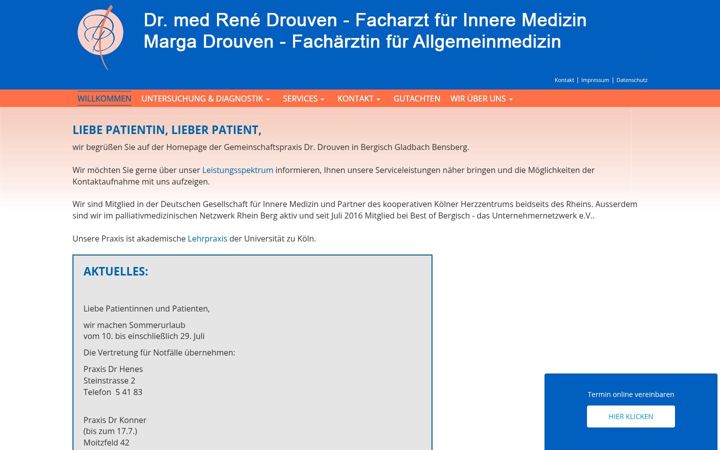 Screenshot of praxis-drouven.de