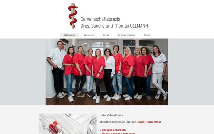 Screenshot of praxis-drs-ullmann.de
