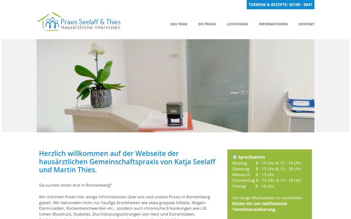 Screenshot ta' praxis-seelaff-thies.de