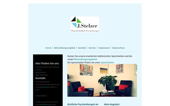 Posnetek zaslona praxis-stelzer.de