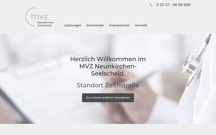 Zrzut ekranu praxis-zeithstrasse.de