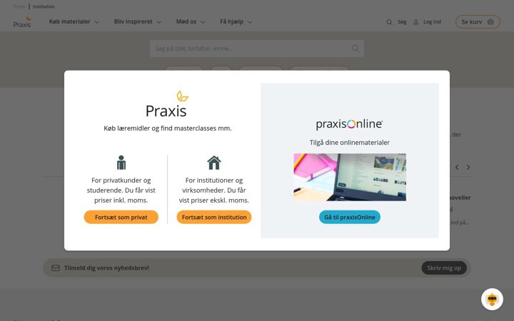 Screenshot of praxis.dk