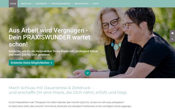 Ekrano kopija praxiswunder.ch
