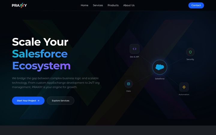 Screenshot of praxxy.com