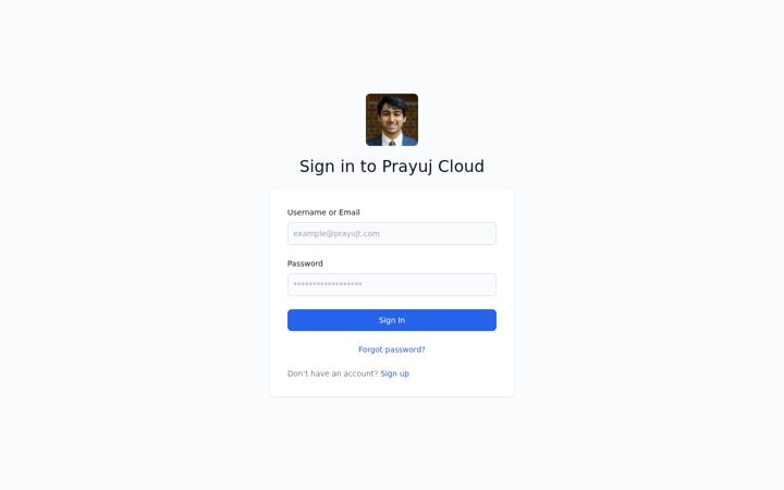 Screenshot of prayujt.com