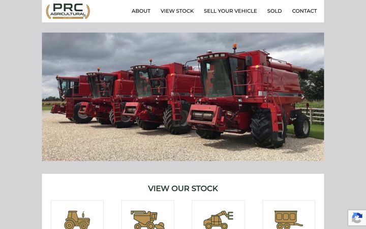 Screenshot του prcagricultural.co.uk