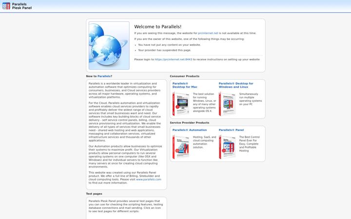 Screenshot of prcinternet.net