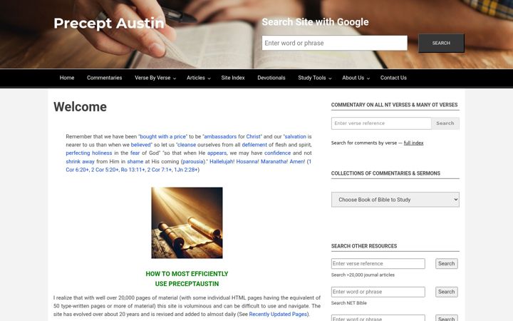 Screenshot of preceptaustin.org