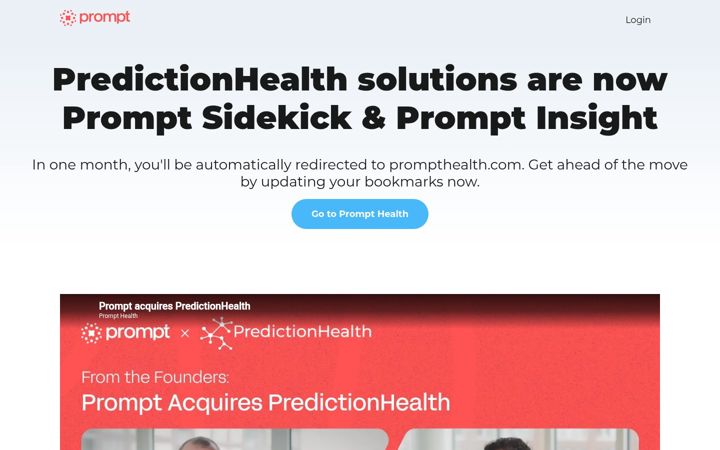 Screenshot van predictionhealth.com