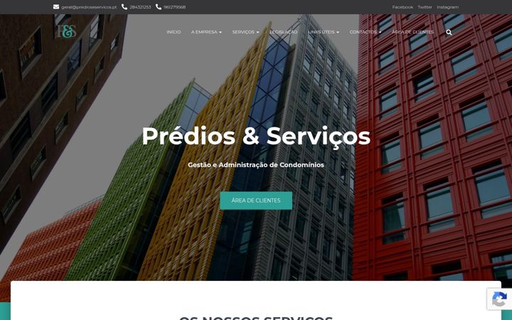 Екранна снимка на predioseservicos.pt