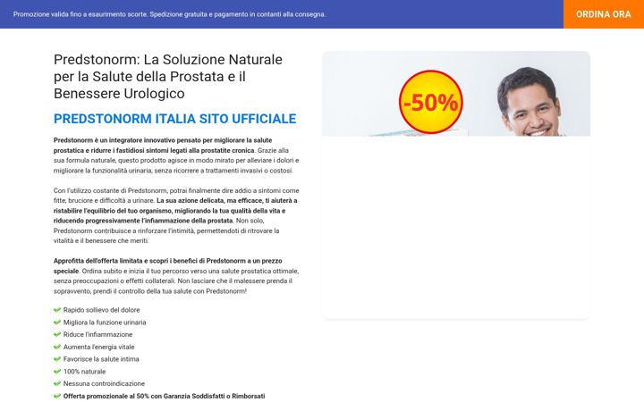 Screenshot of predstonormitalia.com