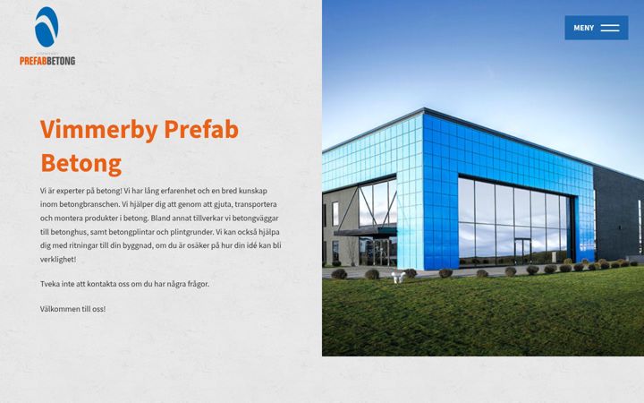 Screenshot of prefabbetong.se
