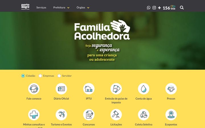 Screenshot ta' prefeitura.poa.br