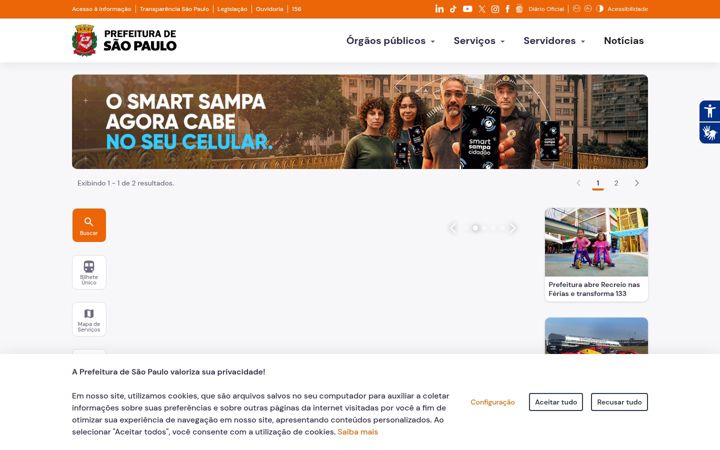 Skærmbillede af prefeitura.sp.gov.br