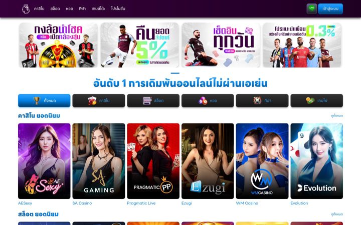 Screenshot of premierleague-thai.com