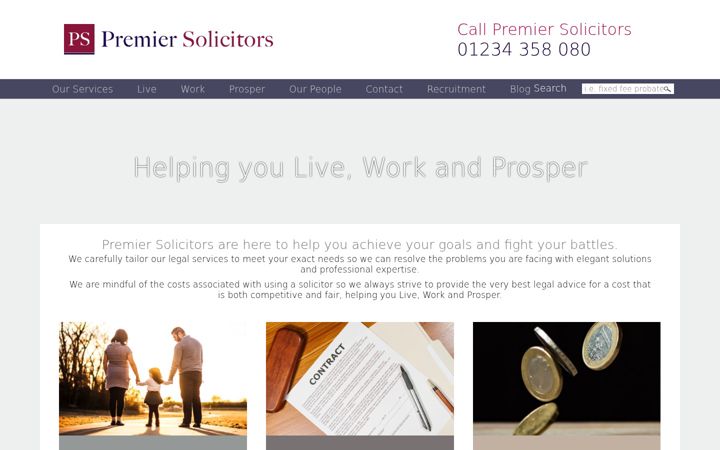 Screenshot von premiersolicitors.co.uk