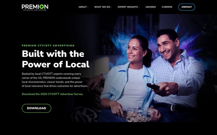 Screenshot van premion.com