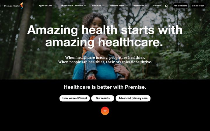 Képernyőkép: premisehealth.com