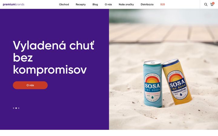 Screenshot of premiumbrands.sk