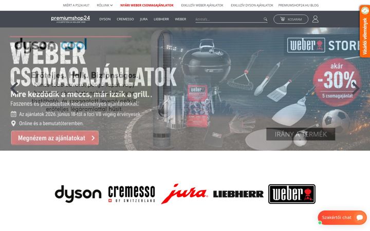 Skærmbillede af premiumshop24.hu