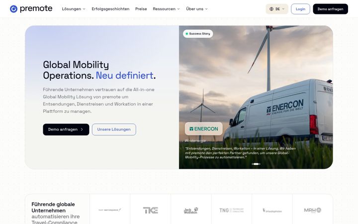 Screenshot of premote.de