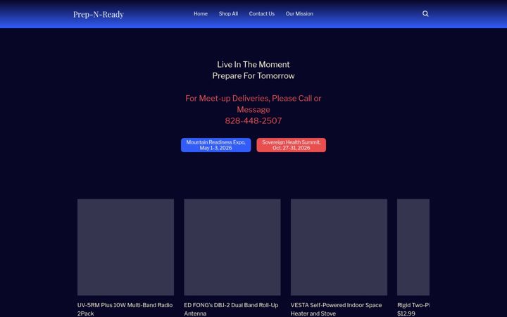 Screenshot of prep-n-ready.square.site