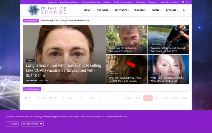 Screenshot of prepareforchange.net