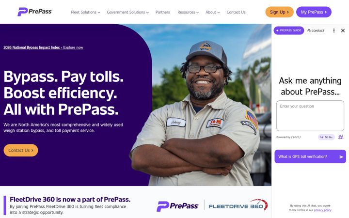 Screenshot of prepass.com