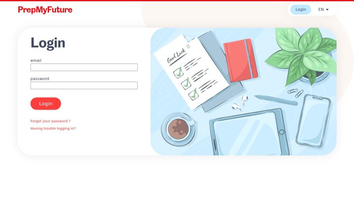 Screenshot of prepmyfuture.com