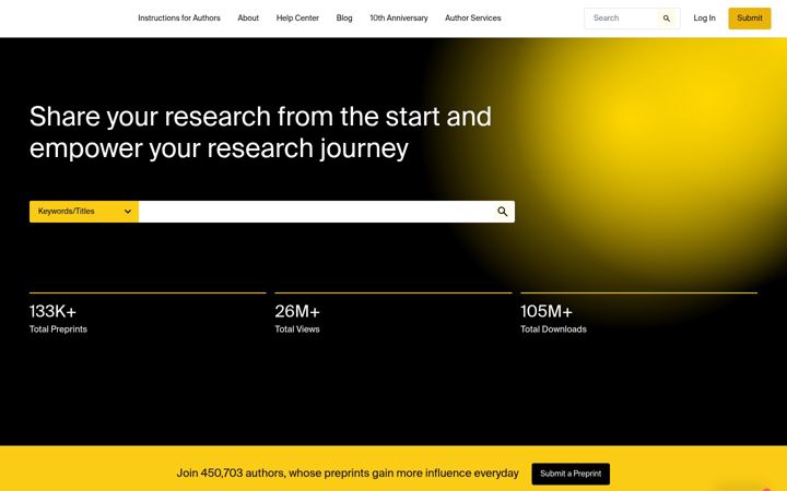 Ekrano kopija preprints.org