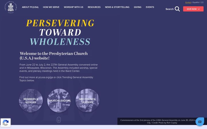 Screenshot of presbyterianmission.org