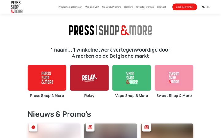 Screenshot of press-shop.be