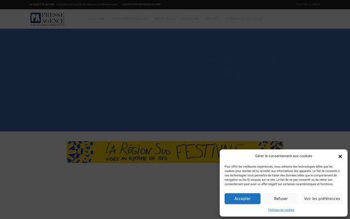 Skjermbilde av presseagence.fr