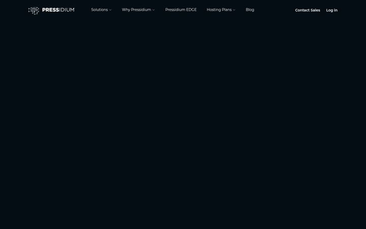 Screenshot of pressidium.com
