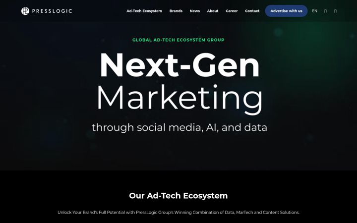 Screenshot of presslogic.com