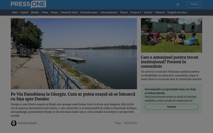 Képernyőkép: pressone.ro