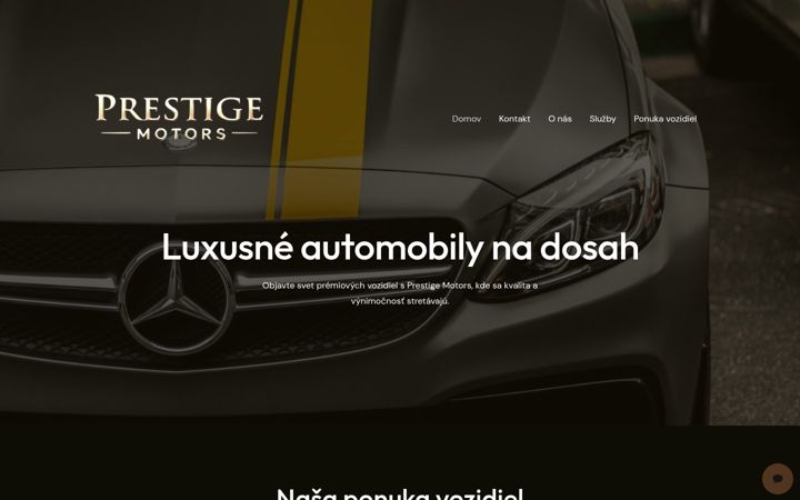 Captura de ecrã de prestige-motors.sk