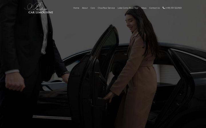 Snimka zaslona za prestigecarlimousine.it