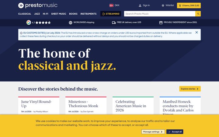 prestomusic.com