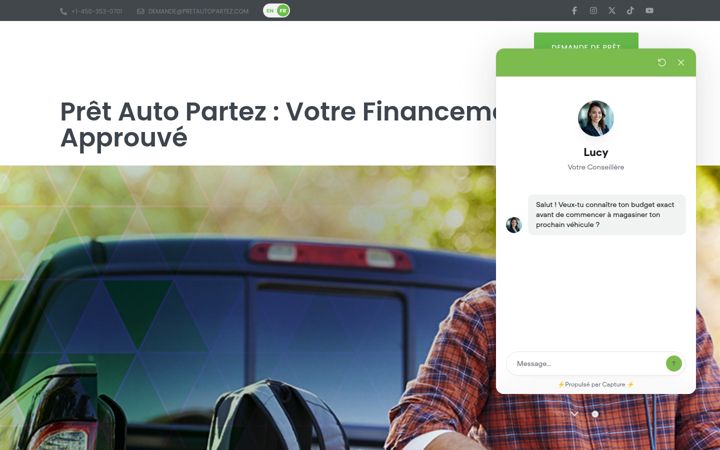 Snímek obrazovky pretautopartez.ca