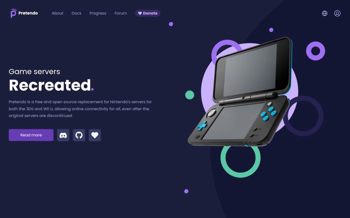 Screenshot of pretendo.network