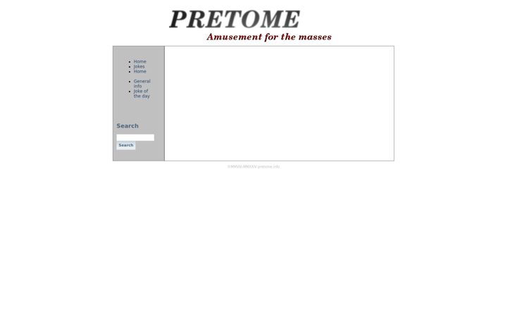 Screenshot of pretome.info