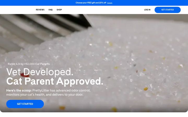 Screenshot of prettylitter.com