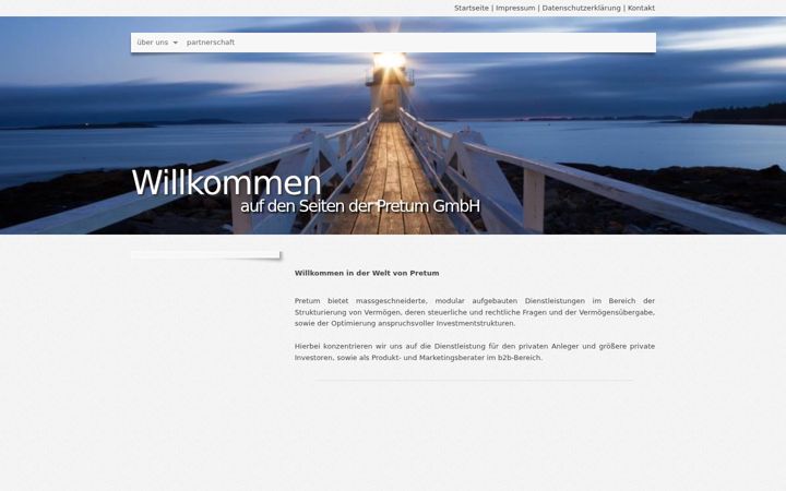Screenshot of pretum.de
