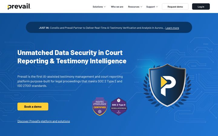 Screenshot of prevail.ai