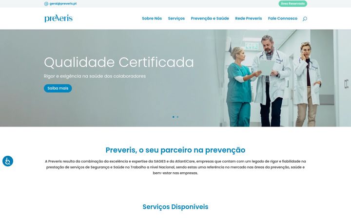 Screenshot of preveris.pt