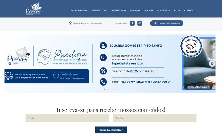Screenshot of preverjaboticabal.com.br