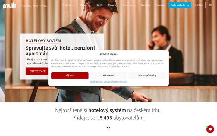 Screenshot of previo.cz