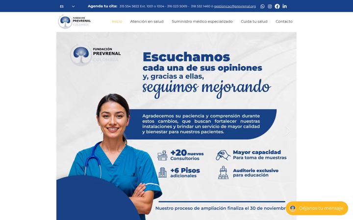 Screenshot of prevrenal.org
